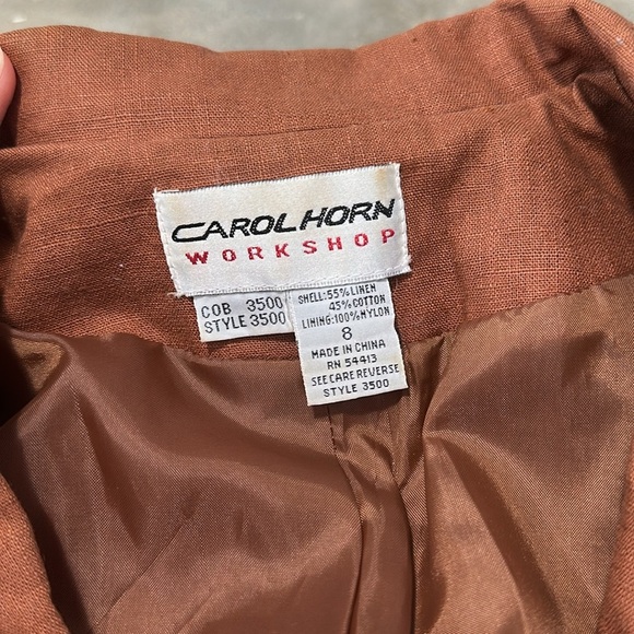 Vintage Linen Blend Blazer - Picture 2 of 13